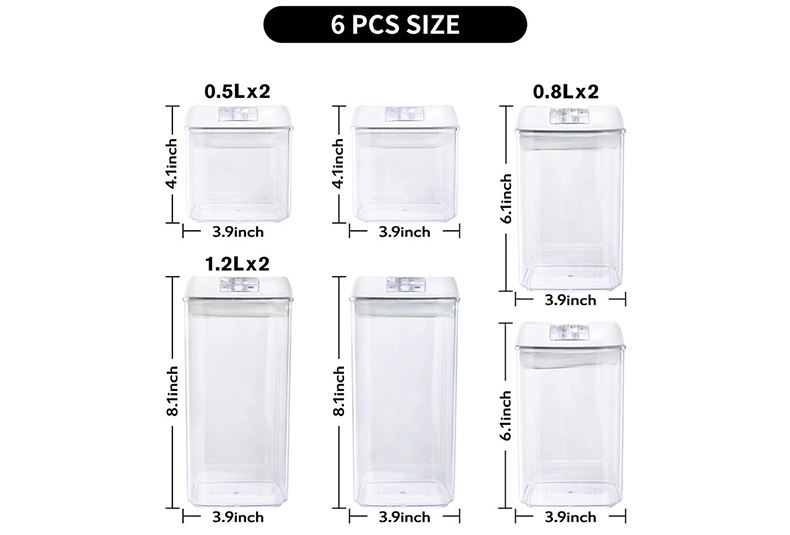 Kamus brand 6 pcs Preservation food storage box 