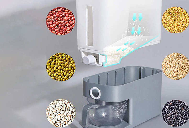 With Lid Grain Dispenser