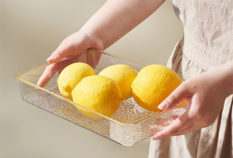 Decorative Tray with Gold Rim