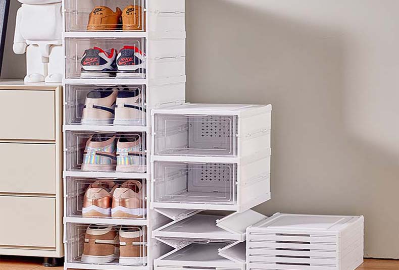 space-saving shoe cabinet