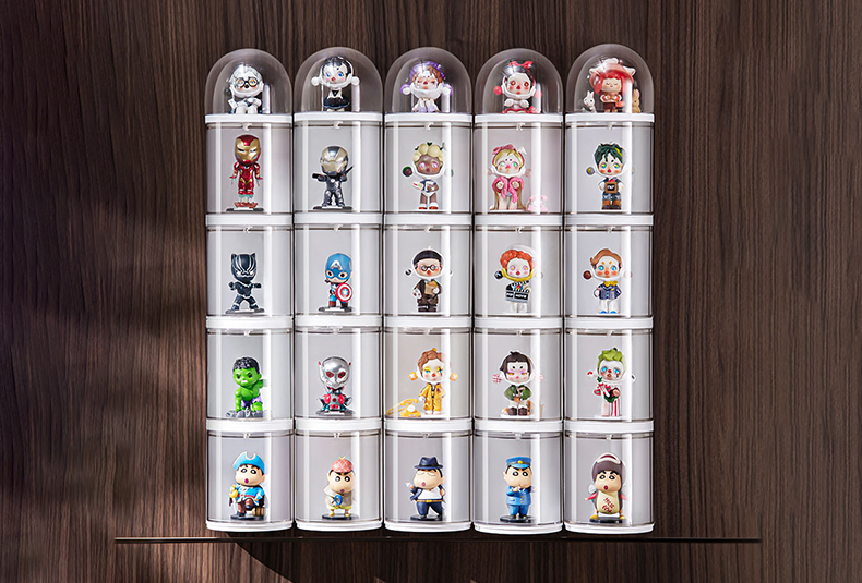 Dustproof transparent hand organizer Display case