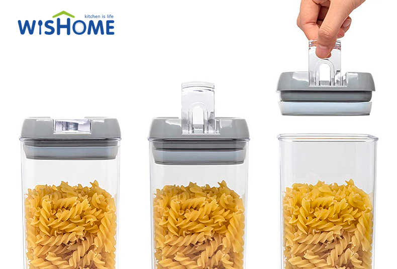 Pack Of 7 Gray Lid BPA Free Kitchen Durable Food Storage Container