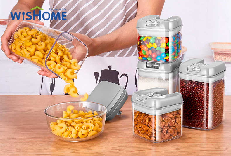 Pack Of 7 Gray Lid BPA Free Kitchen Durable Food Storage Container