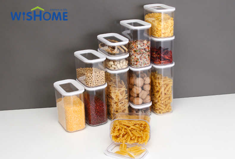 High Quality Airtight Transparency Storage Box Kitchen Food Storage Containers Skylight Jar Keep Fresh Containers