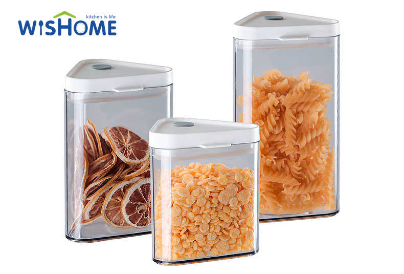 Triangle Food Storage Container Kitchen Storage Box Airtight Plastic Food Containers