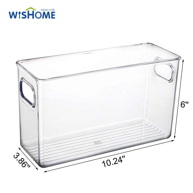 Deep Refrigerator Organizer Bins Stackable Freezer Organizer Clear Refrigerator Organizer Acrylic Fridge Bins