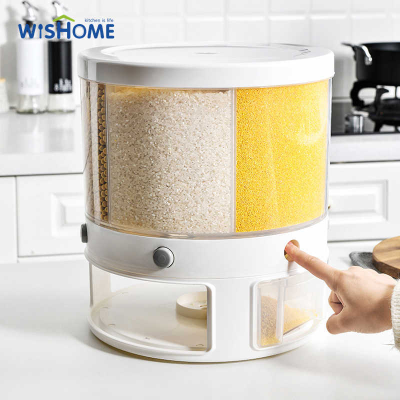 New Modern Kitchen Refrigerator Container Plastic Cooler Rotating POTS Drinking Refrigerator for Household