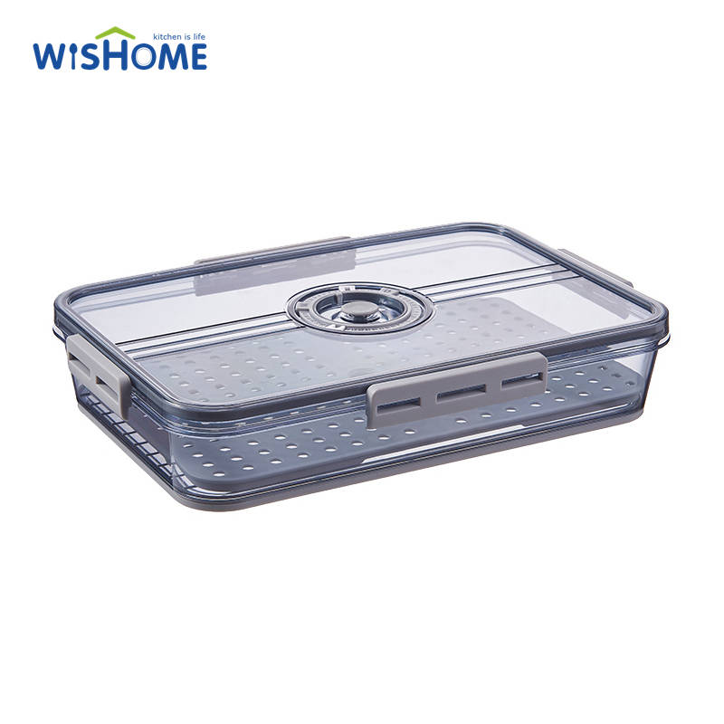 Transparent Refrigerator Food Storage Container Dumpling Storage Box Fresh Keeper Bins Fridge Food Storage Box