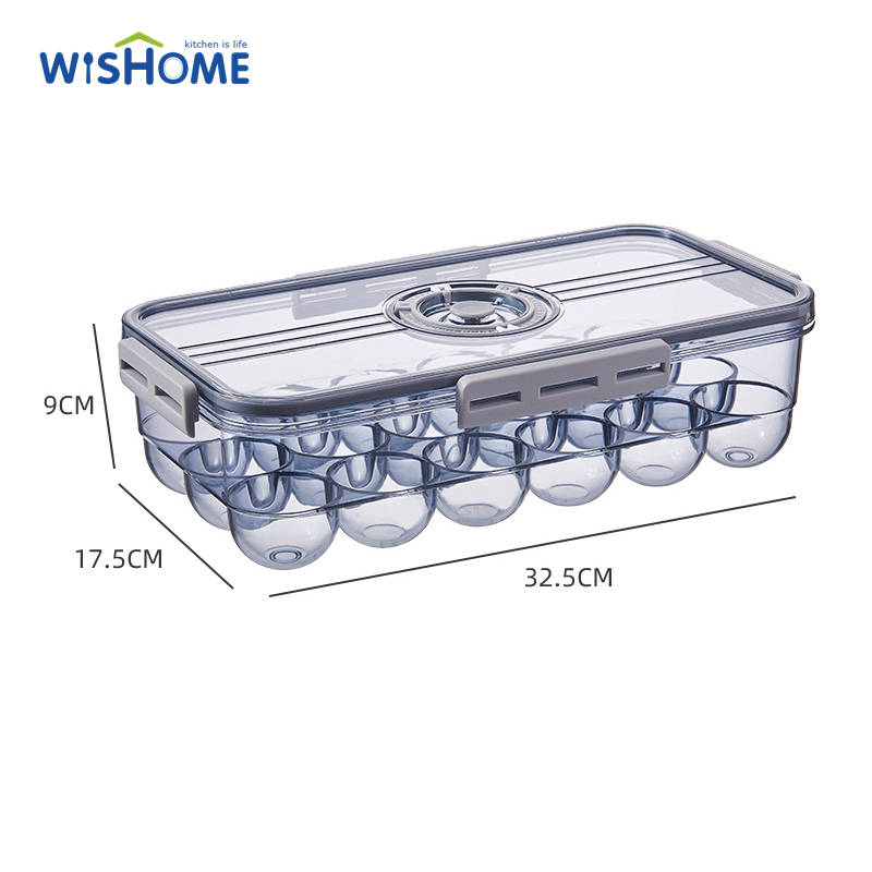 Clear Airtight Fresh Keeping 18 Egg Boxes Storage Container Freezer Storage Box Refrigerator Storage Jar Refrigerator Bins